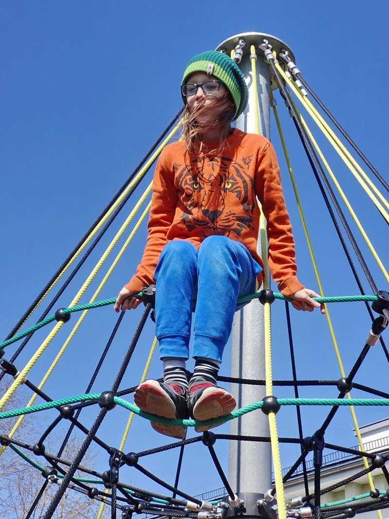 Rope play equipment such as rope jungle and climbing nets for playgrounds