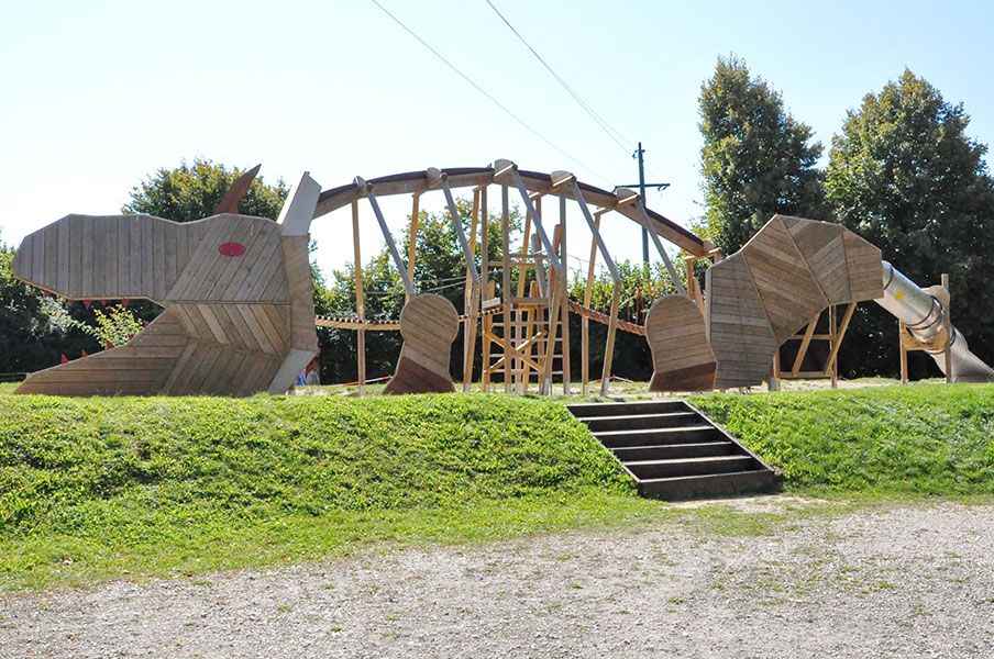 Spielanlage Dino Dinopark Agrarium Steinerkirchen