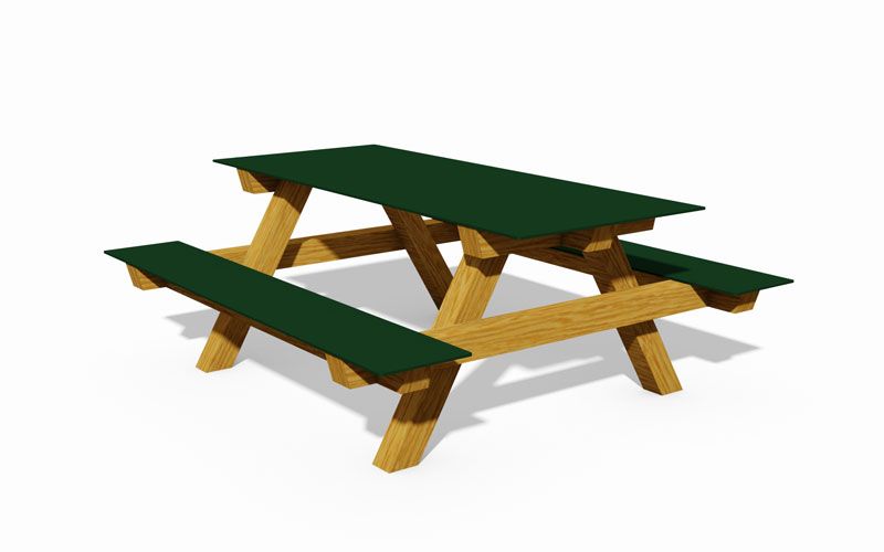 Kombinacja ławek stołowych HPL