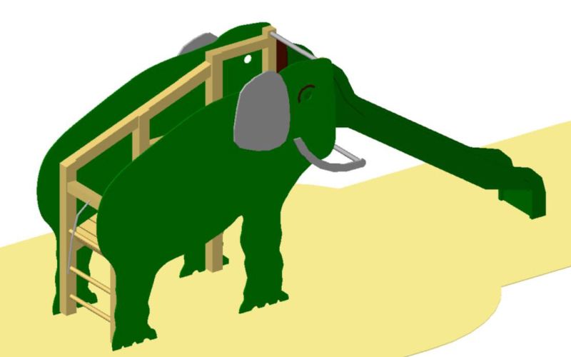 Elefante verde