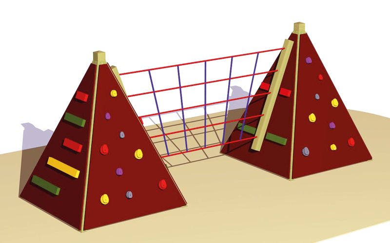 Pirámide de escalada libre neta