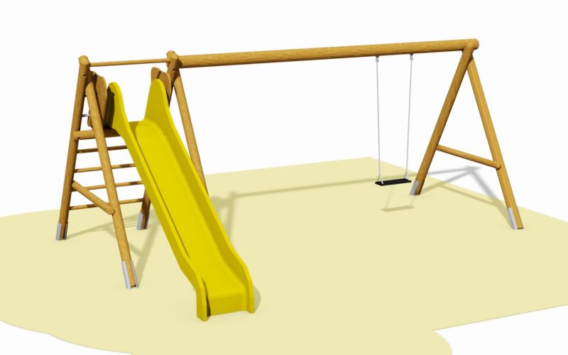 KIT-MIDI Climbing Tower for Slide, with swing